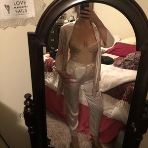 Matching pants suit and jacket